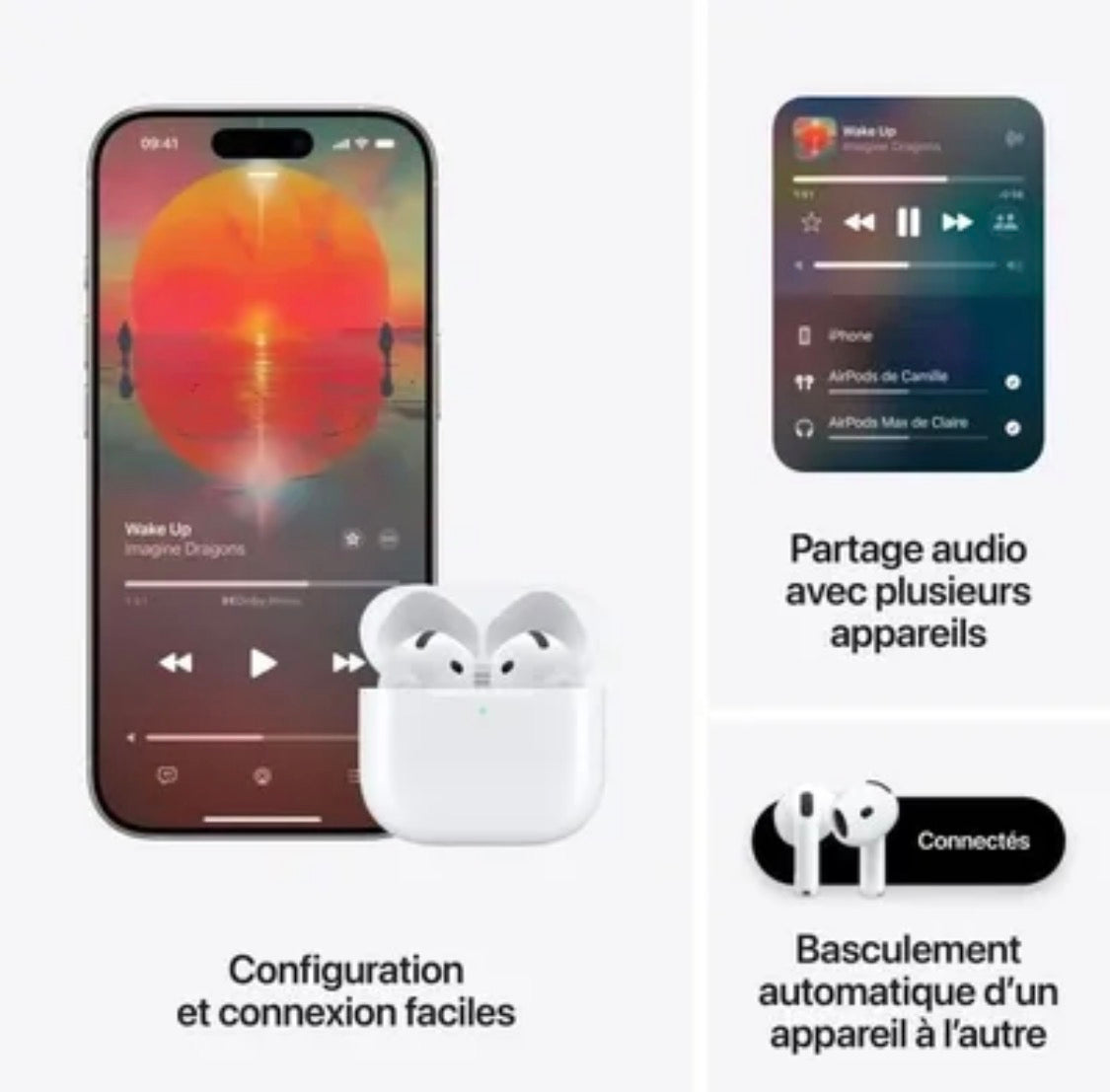 APPLE AirPods 4 avec réduction active du bruit